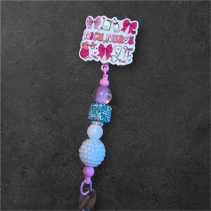 Pink and Blue NICU Nurse Badge Reel